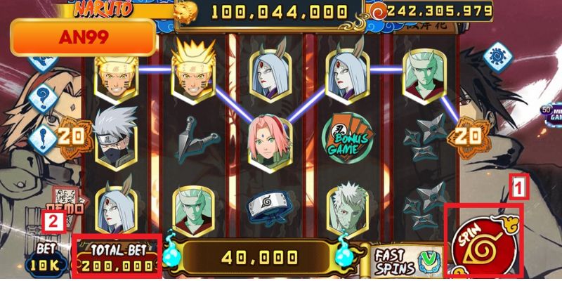 Nổ hũ Naruto là nơi bạn tìm thấy cơ hội săn thưởng khủng